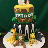 Thirdy Jungle Safari Custom Cake