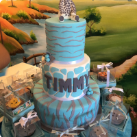 Timmy Jungle Safari Custom Cake