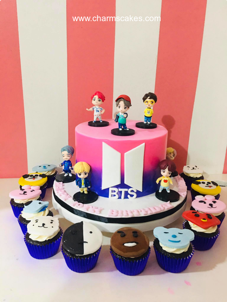 TEAM BTS Kpop Custom Cake