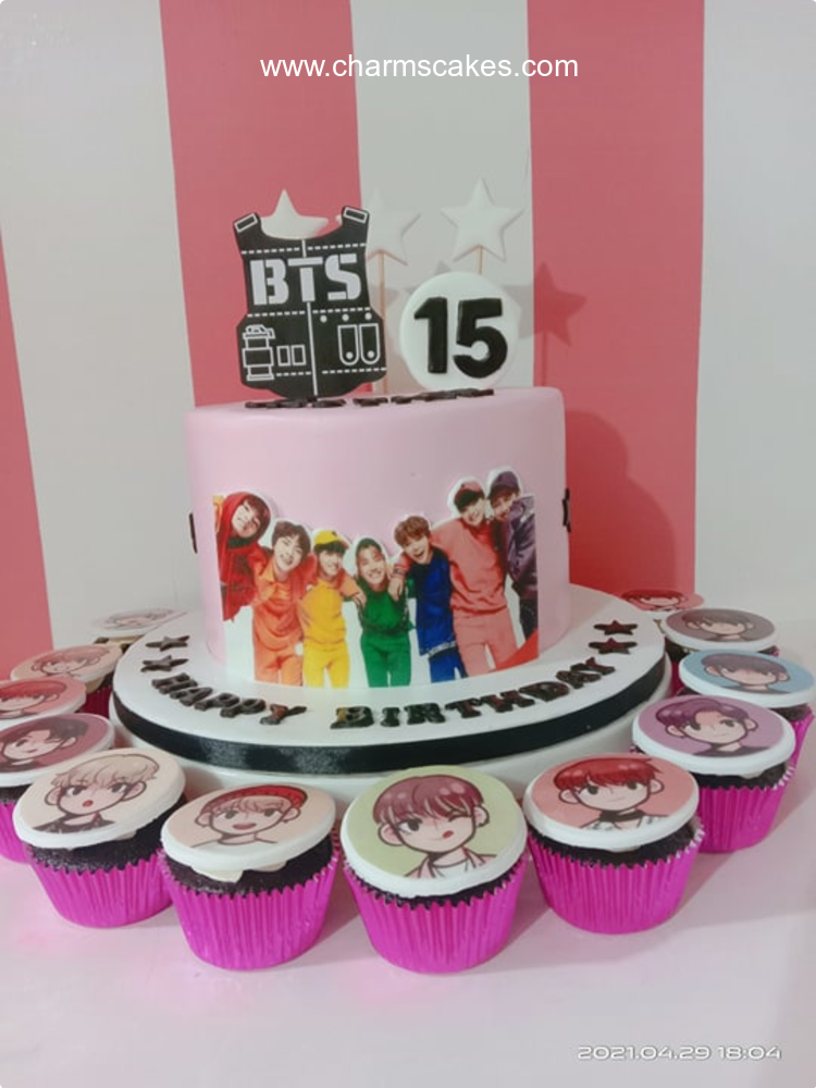 BTS 15 Kpop Custom Cake