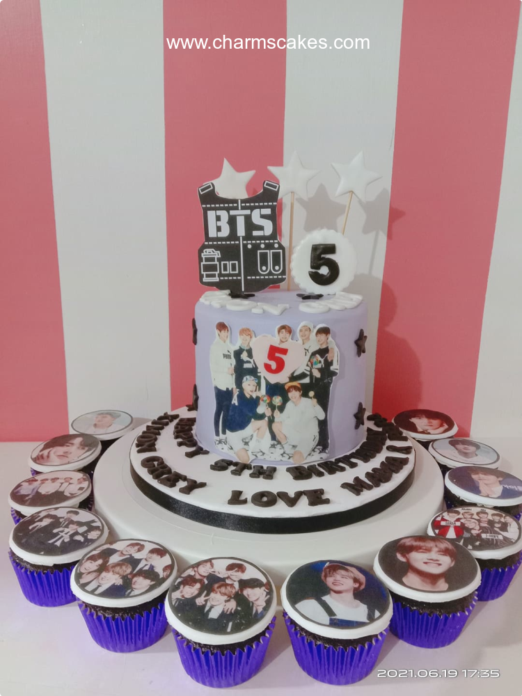 Grey's BTS Kpop Custom Cake