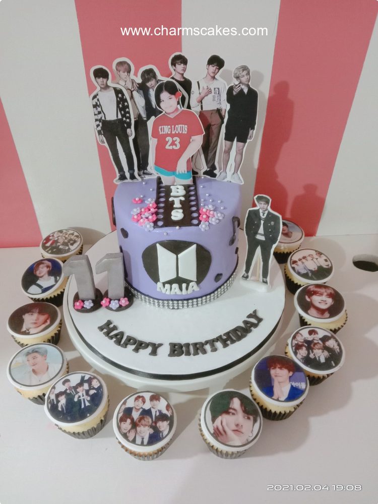 Maia's BTS Kpop Custom Cake