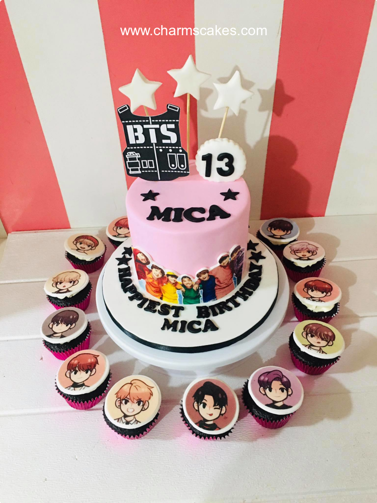 Mica X Army Kpop Custom Cake