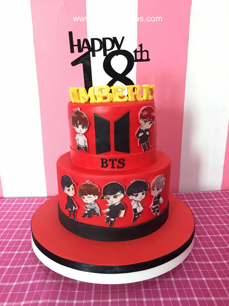 BTS Birthday Kpop Custom Cake