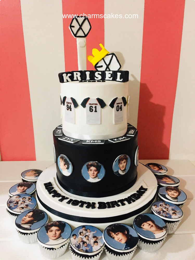 Exo x Krisel Kpop Custom Cake