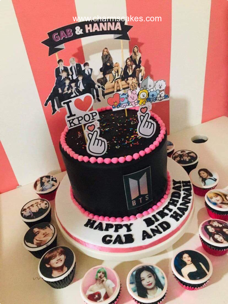 Gab & Hannah Kpop Custom Cake