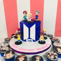 Mane's BTS Kpop Custom Cake