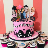 Kpop theme mini lunchbox cake 🇳🇵, BTS, BLACKPINK