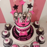 Girl's Blackpink Kpop Custom Cake