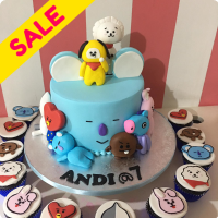 Kpop theme mini lunchbox cake 🇳🇵, BTS, BLACKPINK