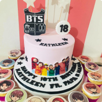 BTS Kath Kpop Custom Cake