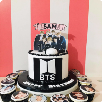 BTS Sam Kpop Custom Cake