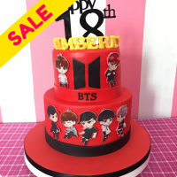 BTS Birthday Kpop Custom Cake