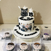 BTS Kpop Custom Cake