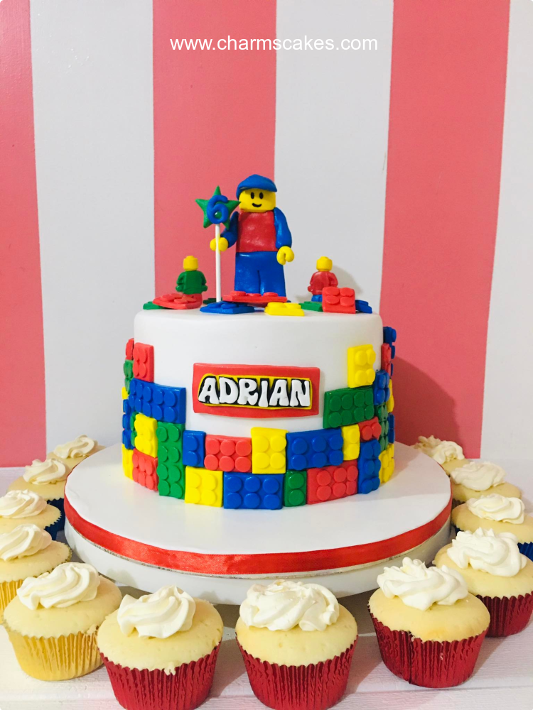 LEGO Themed Birthday Cake. Dummy Cake . Fake Birthday Cake. Lego Cake. 