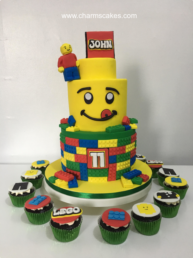 John's Lego Lego Custom Cake