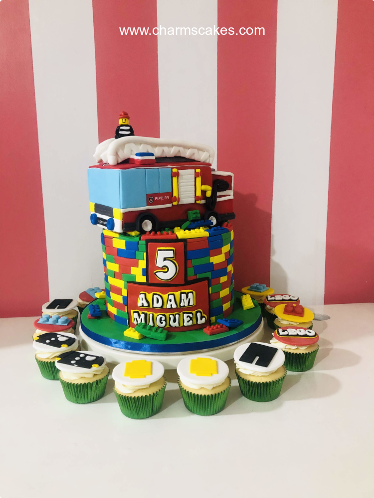 Lego Firetruck Lego Custom Cake