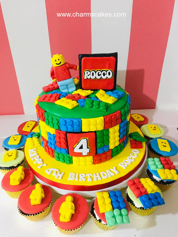 Rocco Lego Cake, A Customize Lego cake