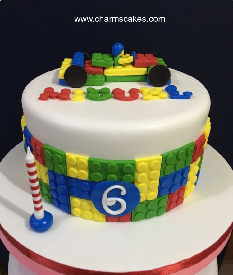 LEGO Themed Birthday Cake. Dummy Cake . Fake Birthday Cake. Lego Cake. 