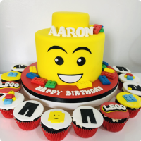 Aaron's lego Lego Custom Cake