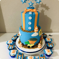 Little Man (Pablo) Little Man Custom Cake