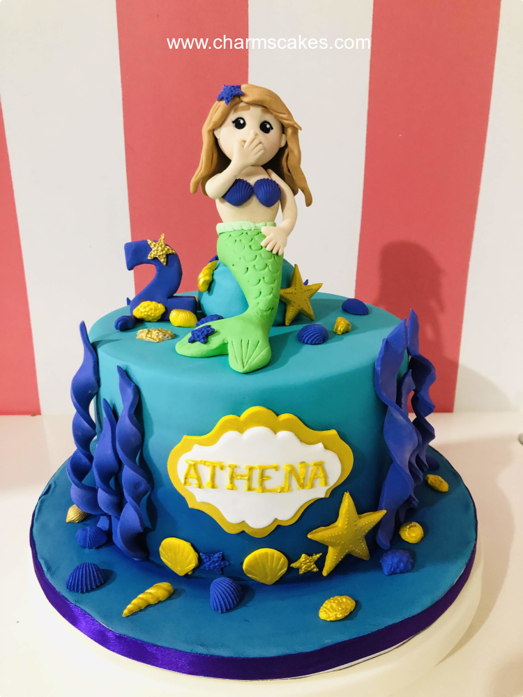 Athena Mermaid Custom Cake