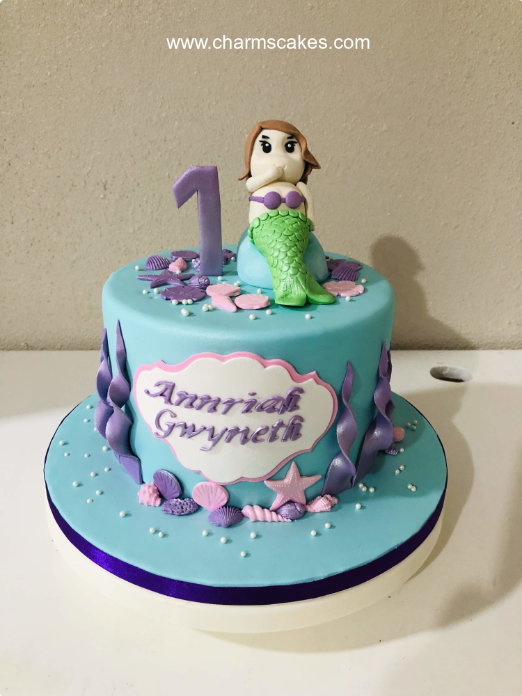 Mermaid Gwyneth Mermaid Custom Cake