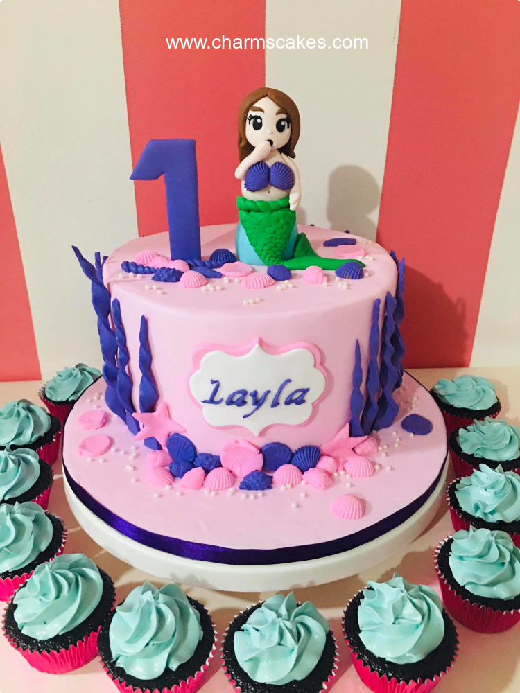 Layla Mermaid Custom Cake