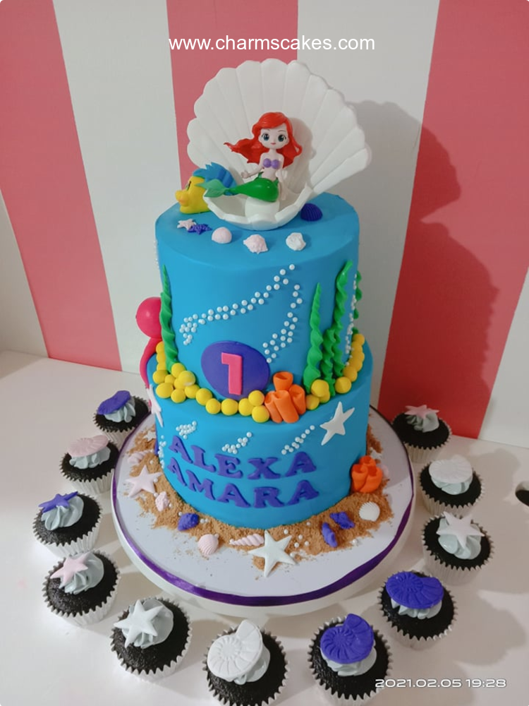 Alexa Mermaid Custom Cake