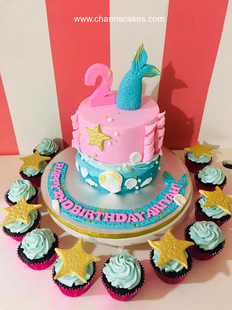 Fish Tail Mermaid Custom Cake