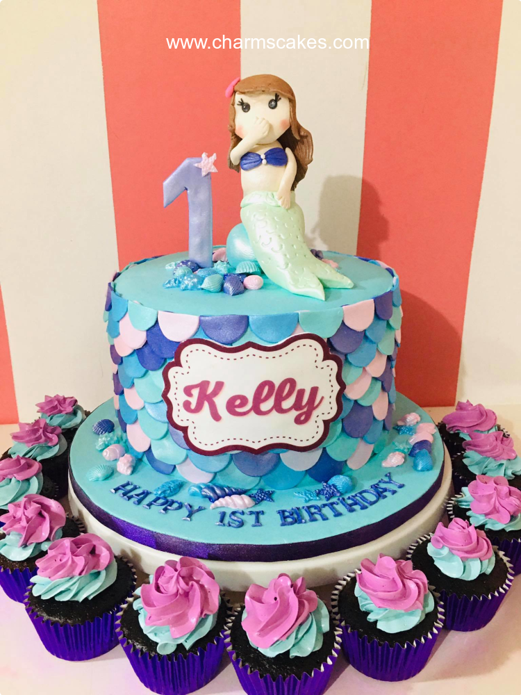 Kelly Mermaid Custom Cake