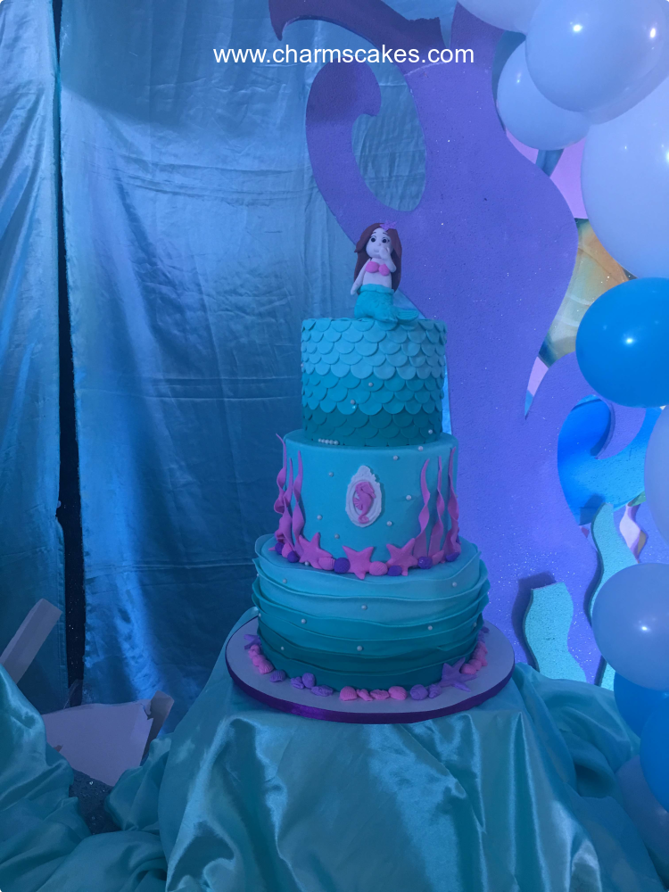 Yes Mermaid Mermaid Custom Cake