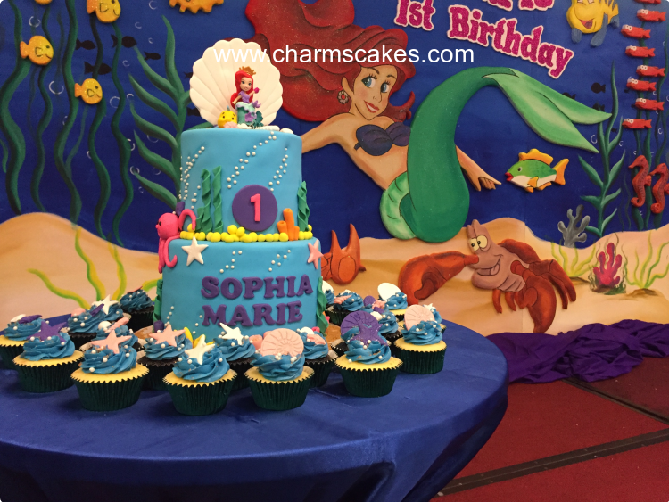 Mermaid Sophia Mermaid Custom Cake