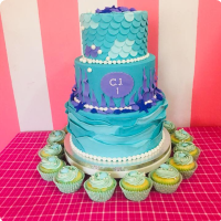 CJ's Ocean Mermaid Custom Cake