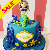 Athena Mermaid Custom Cake