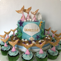 Mermaid Janelle Mermaid Custom Cake