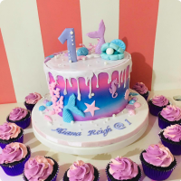 Aliana Mermaid Custom Cake