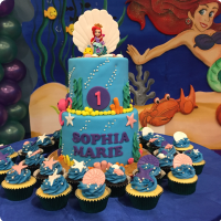 Mermaid Sofia Mermaid Custom Cake