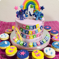 Dash Little Pony Custom Cake