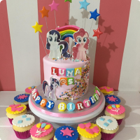 Luna's Little Pony Custom Cake