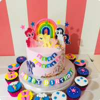 Team Ponies Little Pony Custom Cake