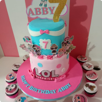 Abby LOL Surprise Custom Cake