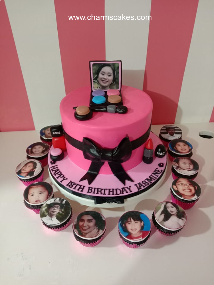 Jasmine Make Up Custom Cake