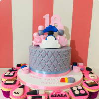 Perfume Make Up Custom Cake