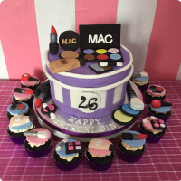 Mac Makeup Make Up Custom Cake