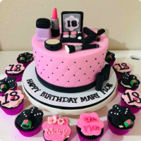 Mary Make Up Custom Cake