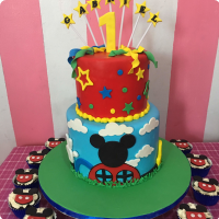 Mickey Mouse (gab) Mickey Mouse Custom Cake