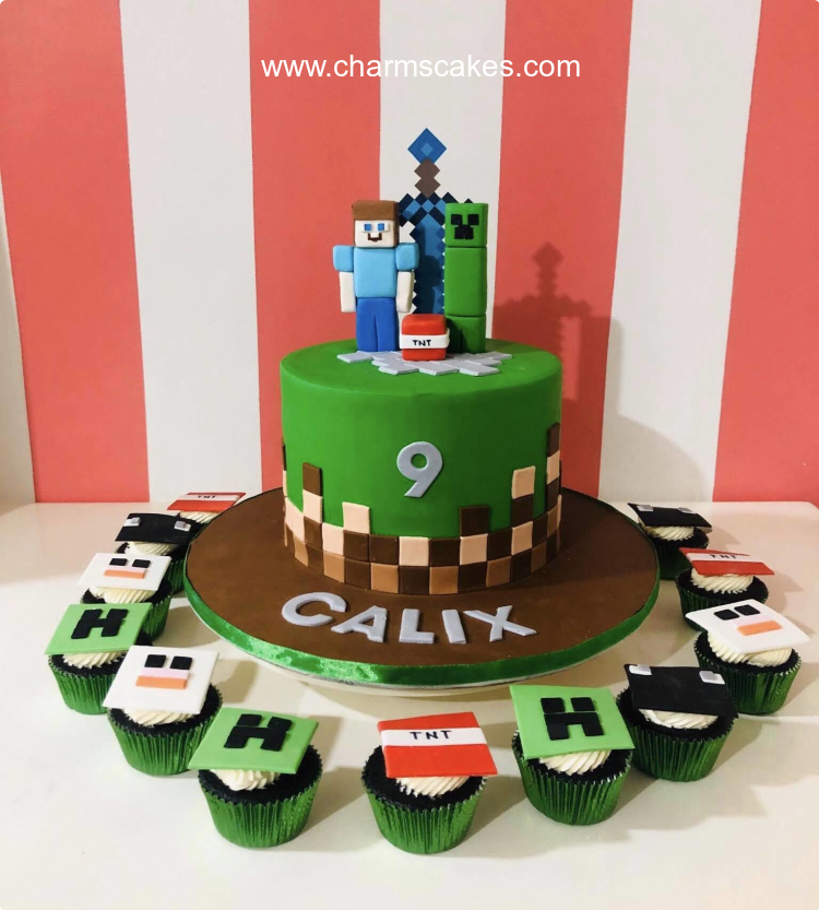 Calix Minecraft Custom Cake