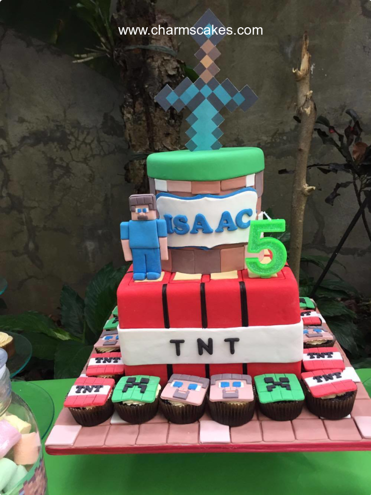Isaac's Minecraft Custom Cake