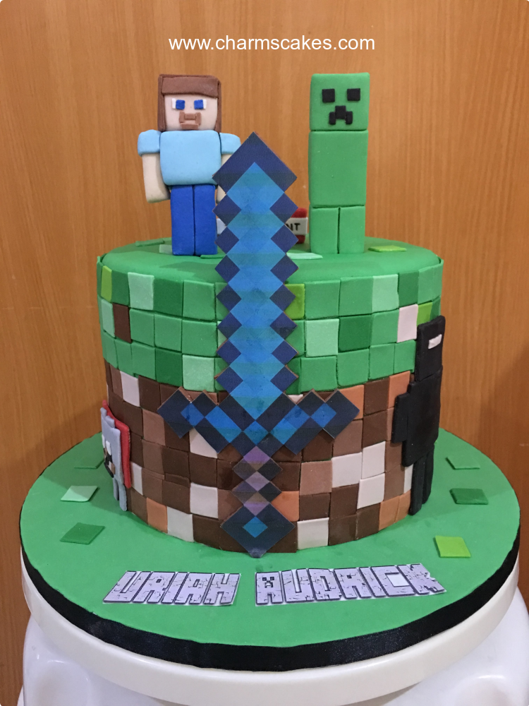 Minecraft (Audrick) Minecraft Custom Cake